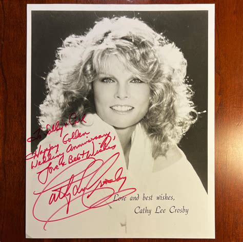 At Auction: Cathy Lee Crosby Inscribed Signed Photograph