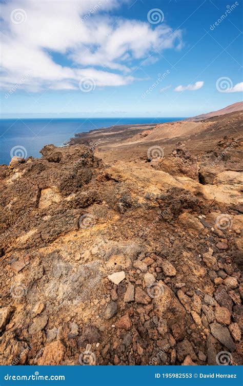 Scenic Volcanic Coastline Landscape in El Hierro, Canary Islands, Spain