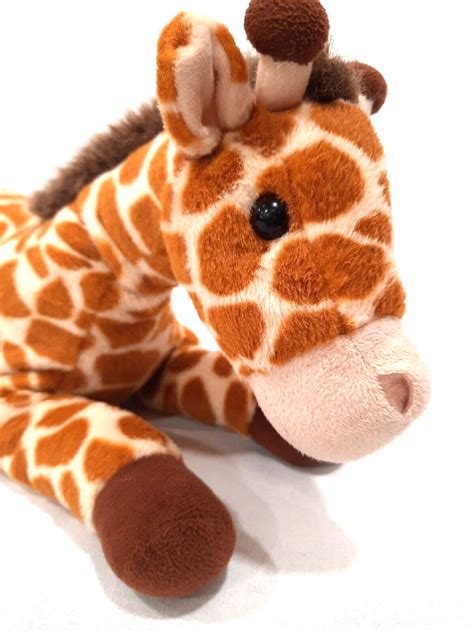 Toys R Us Giraffe Plush Soft Toy Stuffed Animal 12" 2016 Laying Realistic