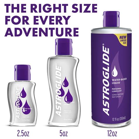 Astroglide Water Based Lube (12 Fl Oz), Liquid Personal Lubricant, Long