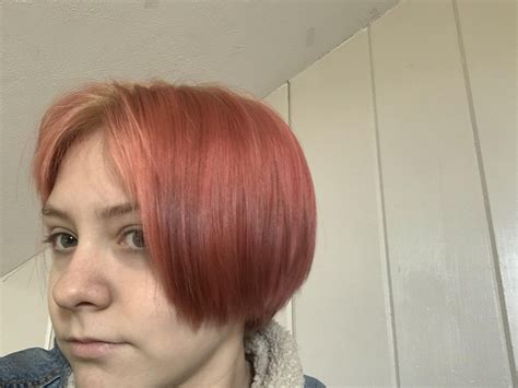 I forgot to take a before but I bleached my hair it home for the first