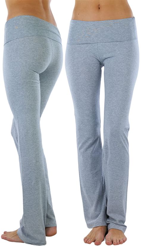 ToBeInStyle Women's Low Rise Sweatpants w/Fold-Over Waistband - Small