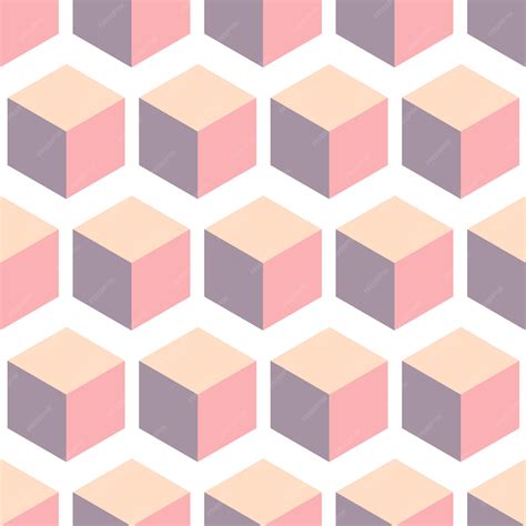 premium vector cubic seamless pattern