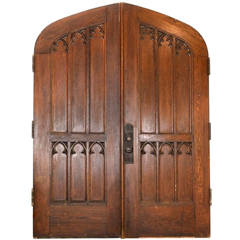 Arched Gothic Oak Double Doors at 1stDibs | gothic double doors, gothic