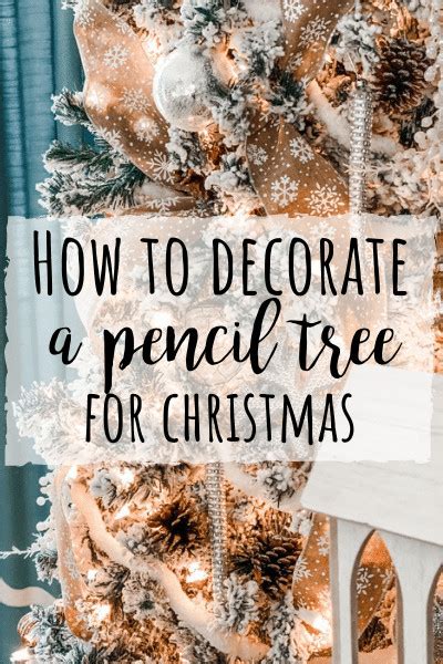 How to decorate a pencil tree for Christmas! - Wilshire Collections