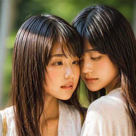 identical twin sisters、close your eyes、I'm about to kiss, 16 years old