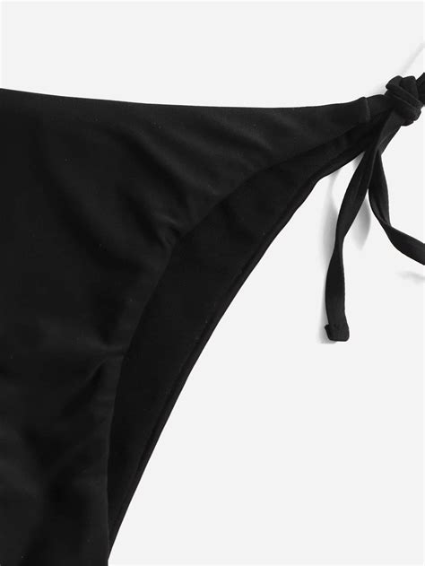 ROMWE X Gabiciamp Cherry Rhinestone Studded Halter Bikini Swimsuit