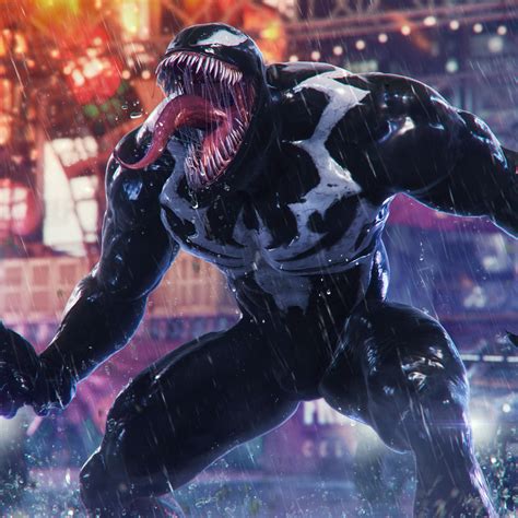 Venom in Marvel's Spider-Man 2 Game 4K Wallpaper