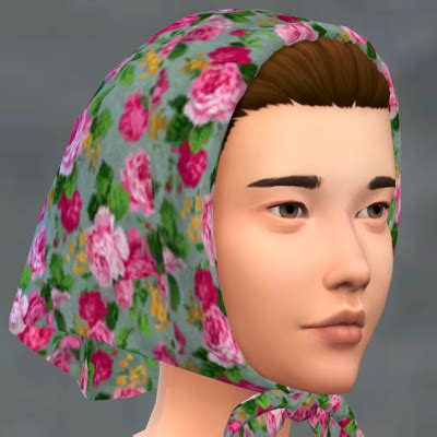 Babushka Scarf for all ages - The Sims 4 Create a Sim - CurseForge