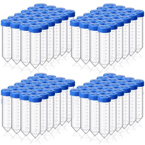 Umigy 500 Pieces Centrifuge Tubes Bulk 50ml Sterile Plastic Test Tubes
