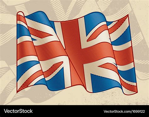 Vintage british flag Royalty Free Vector Image