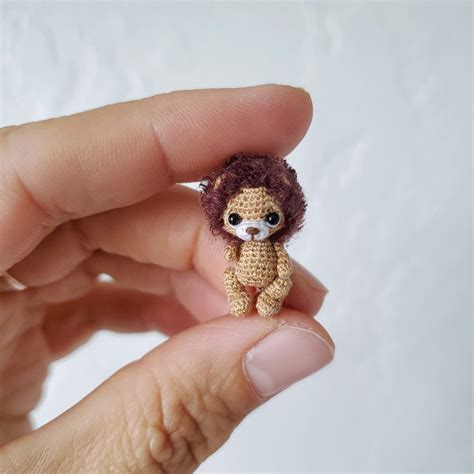 Custom Micro Lion Dollhouse Miniature Tiny Lion. Doll Pet Lion. Mini ...