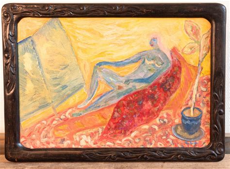 Konstantin Razumov - Elegant Nude Lying in a Rose Garden For Sale at