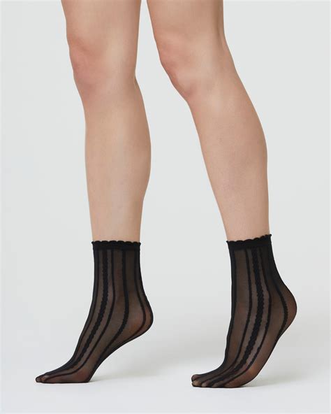 Calzino Susan velato nero – Pompea