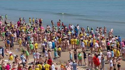 2,000 Women Bare All For The Annual Strip and Dip In Wicklow - East