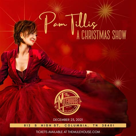 Buy tickets to Pam Tillis at The Mulehouse in Columbia on December 23, 2021