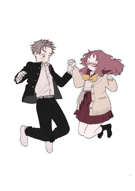 mie ai and komura kaede (sukinako ga megane wo wasureta) drawn by