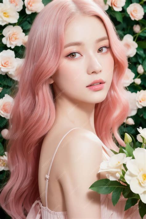 Premium AI Image | Portrait of beautiful Japanese women with cherry