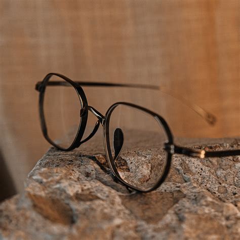 Black Handcrafted Titanium Glasses Frame 2024 Collection - Etsy