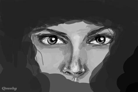 darkness  portrait speedpaint drawing  coffeemist queeky draw