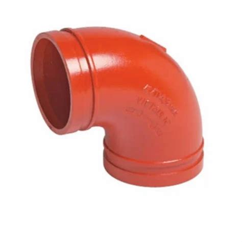 degree   cast iron victaulic grooved elbow  gas pipe