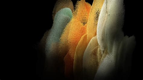 samsung galaxy  wallpaper  stock amoled particles yellow