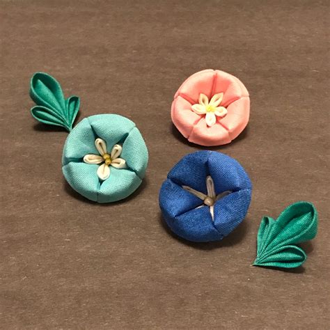 making asagao japanese morning glory  tsumami zaiku umecraftscom