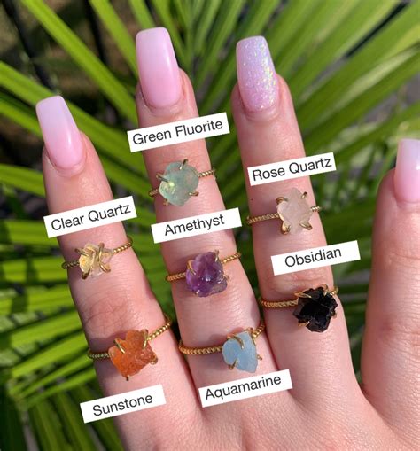 adjustable crystal ring divine crystals