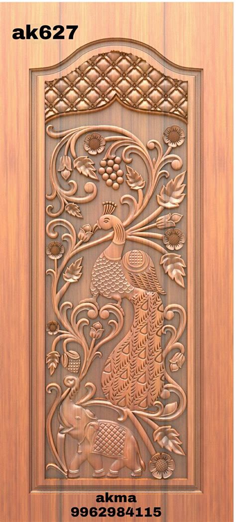 pin  akma wooden doors  carvings  main entrance wooden single