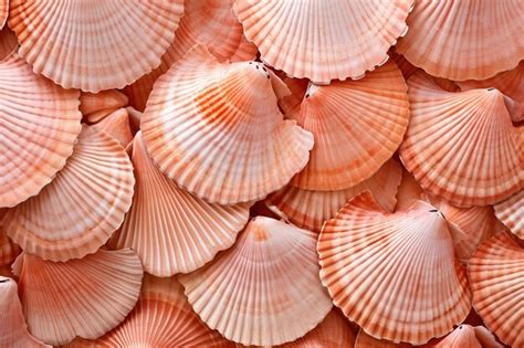 Premium Photo | Scallops as background and texture