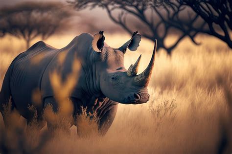 Premium Photo | Rhino closeup photography of a rhino in africa wildlife ...