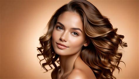 premium photo shiny hair  smooth skin showcase