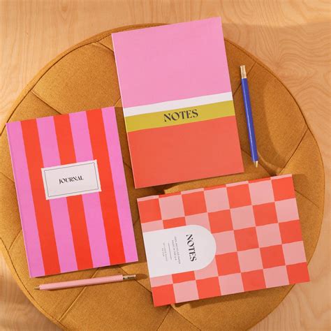 notebooks set cherry peach stationery gift set stationery