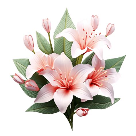Lily Flower 3d Cute Icon Element, Cute, Cartoon, Icon PNG Transparent