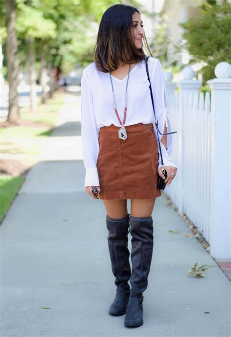 How to Style a Corduroy Skirt - An Unblurred Lady