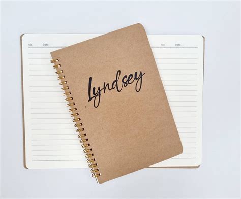 personalised notebook etsy