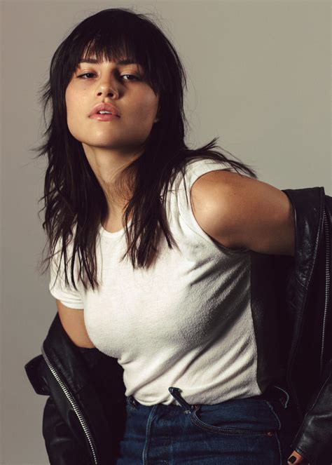 Gabriette Bechtel ~ #beauty #fashion #shag #leather #denim | Hair today