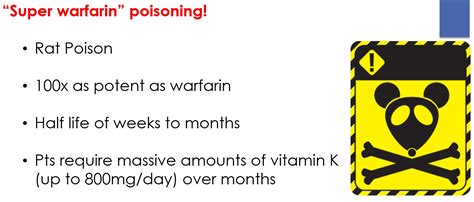 Supratherapeutic INR on Warfarin 07/26/2017 | SCVMC IM Chief Resident Blog