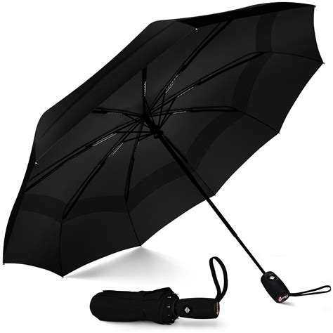 Windproof Travel Umbrella - Compact, Durable, Automatic - Repel Umbrella