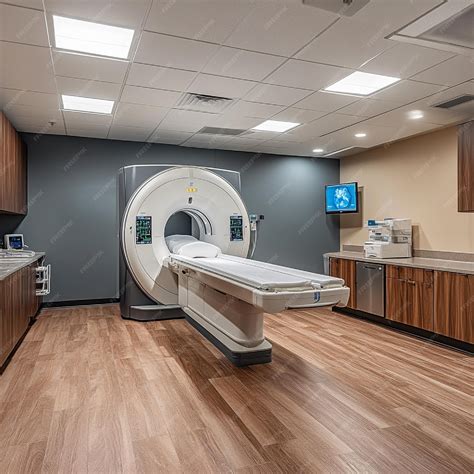 A diagnostic imaging center with MRI or Xray machines in use | Premium