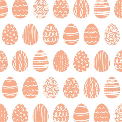 Collection Of Cute Hand Drawn Pastel Easter Eggs Design Background ...