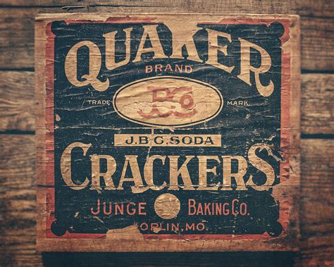 Vintage Quaker Crackers for the Kitchen Photograph by Lisa R | Pixels