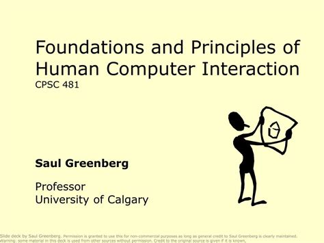 PPT - Foundations and Principles of Human Computer Interaction CPSC 481 ...