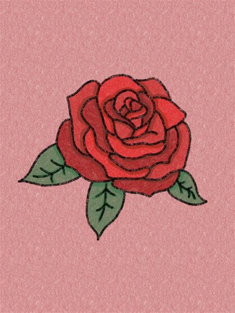 Rose Drawing Wallpaper Cute Aesthetic | Dibujos de rosas, Dibujos, Dibujo de rosas