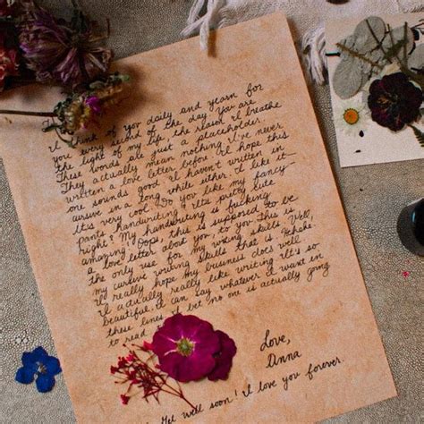 Love Letter Letter - Handwritten Love Letter - Etsy