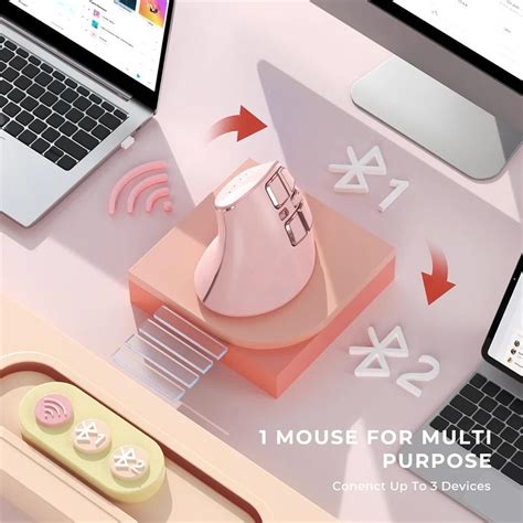 Эргономичная мышь Bluetooth, беспроводная вертикальная мышь ...