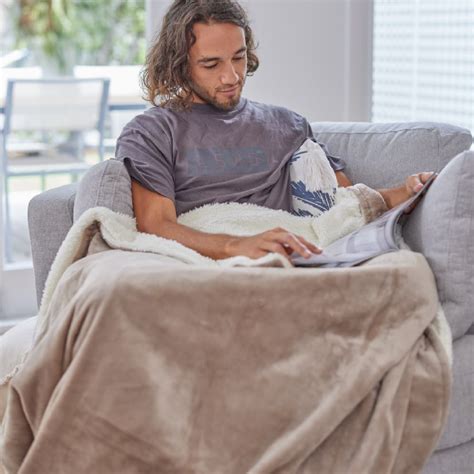 Heated Throw Blanket - Cream - Homedics