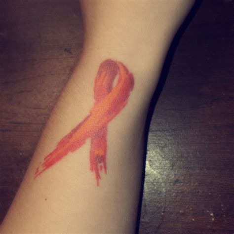 Leukemia Ribbon Tattoos