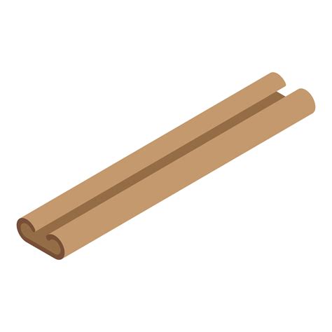 Cinnamon stick icon, isometric style 15849653 Vector Art at Vecteezy