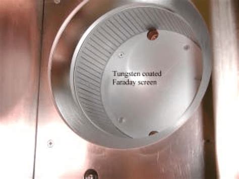 tungsten coated faraday screen  sitting   driver